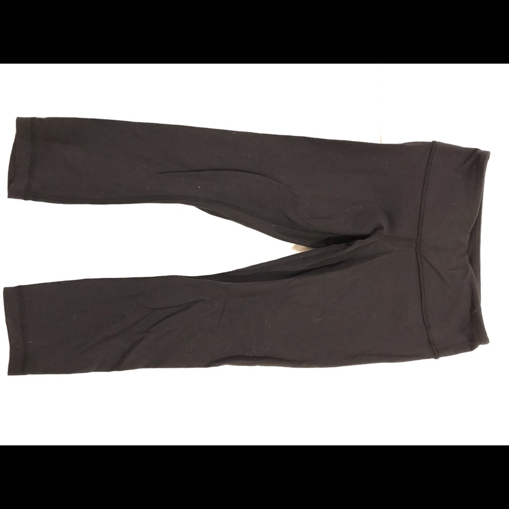 Lululemon cropped wunder under leggings size 4